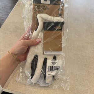 The North Face Women's White and Black Gloves